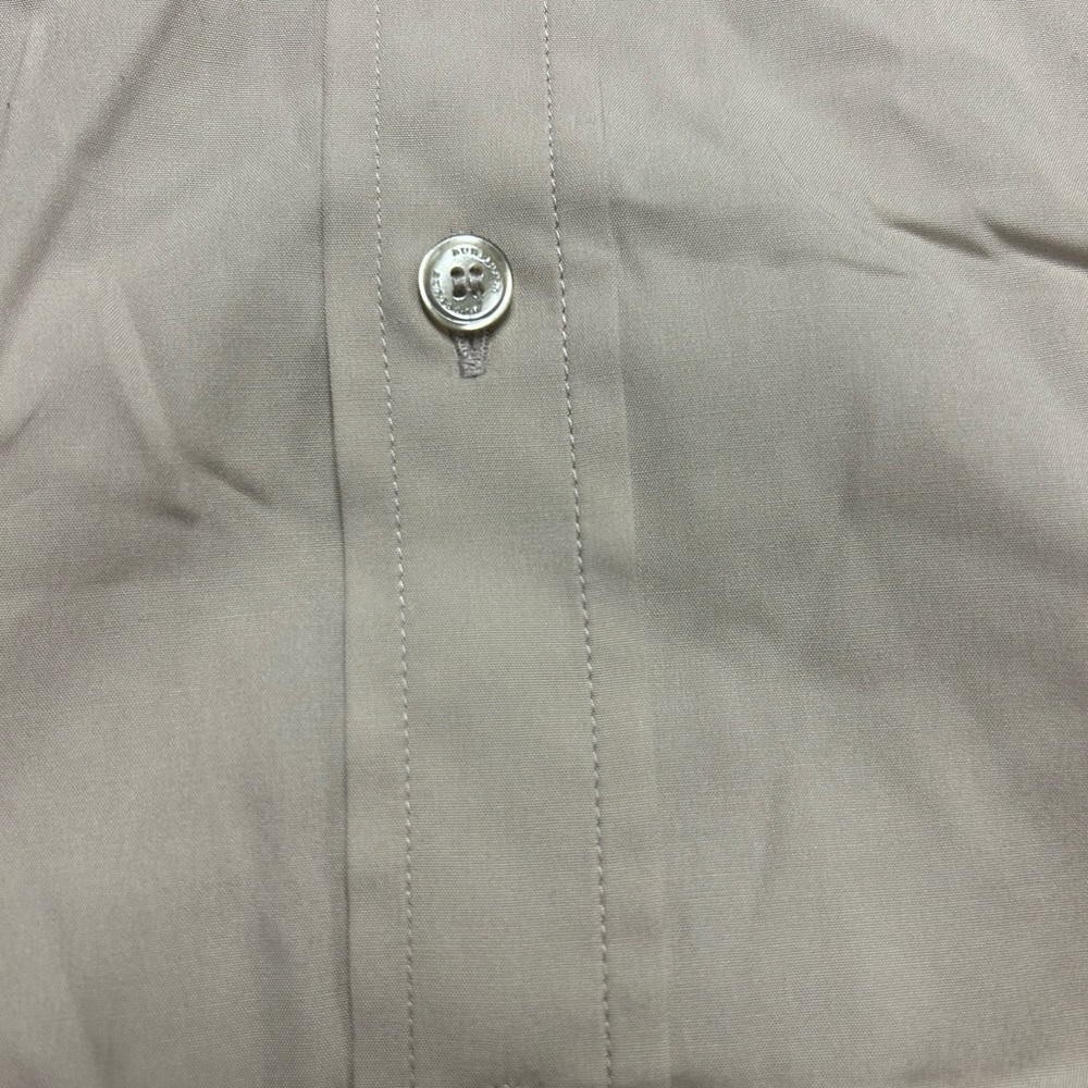 Burberry uniform style shirt Beige mens slim size 46 - Picture 6 of 9